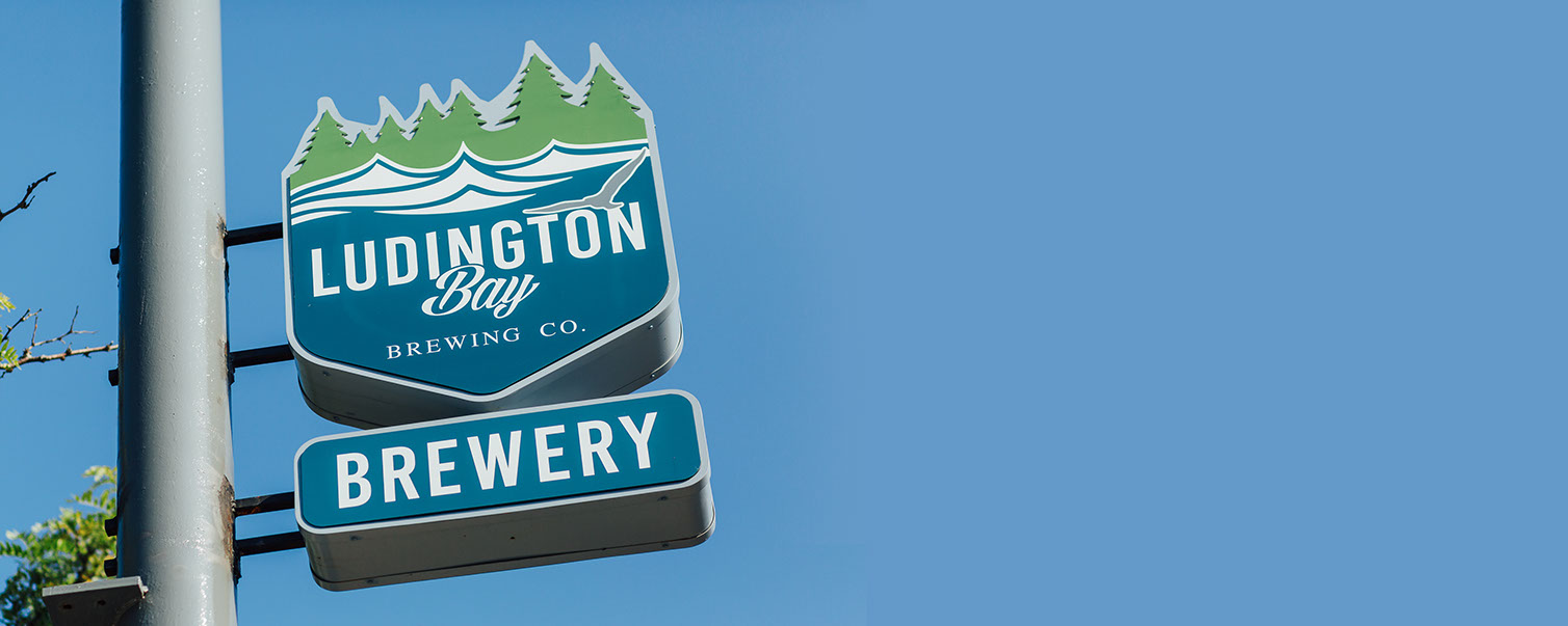 Ludington Bay Brewing Co.  Brewery Sign